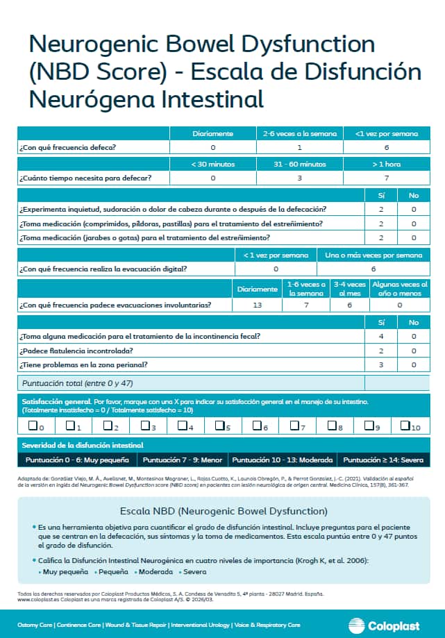 Escala NBD - Coloplast